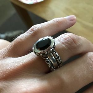 SILPADA  Smokey Quartz Stackable Rings